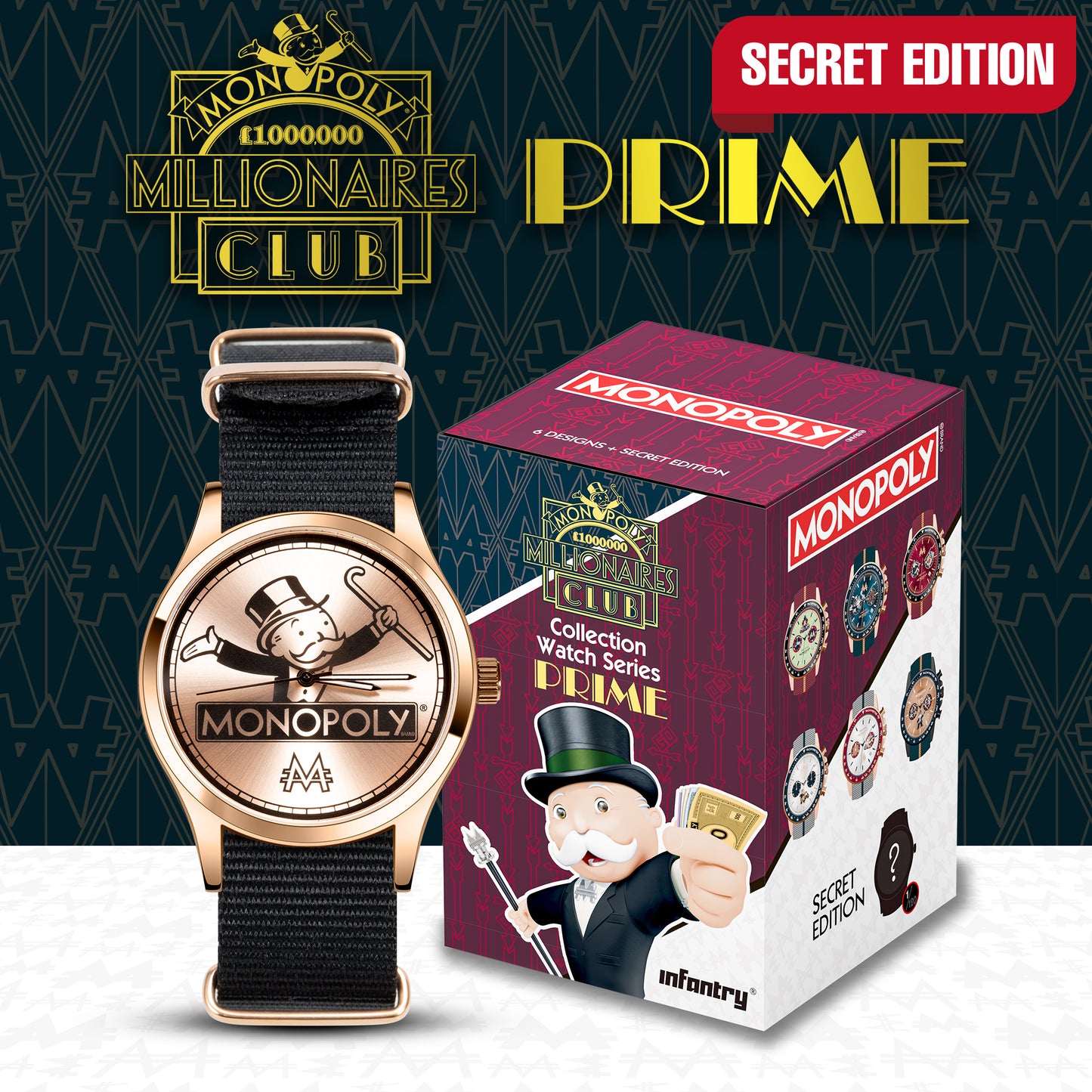 Monopoly Prime 大富翁腕錶盲盒限量系列