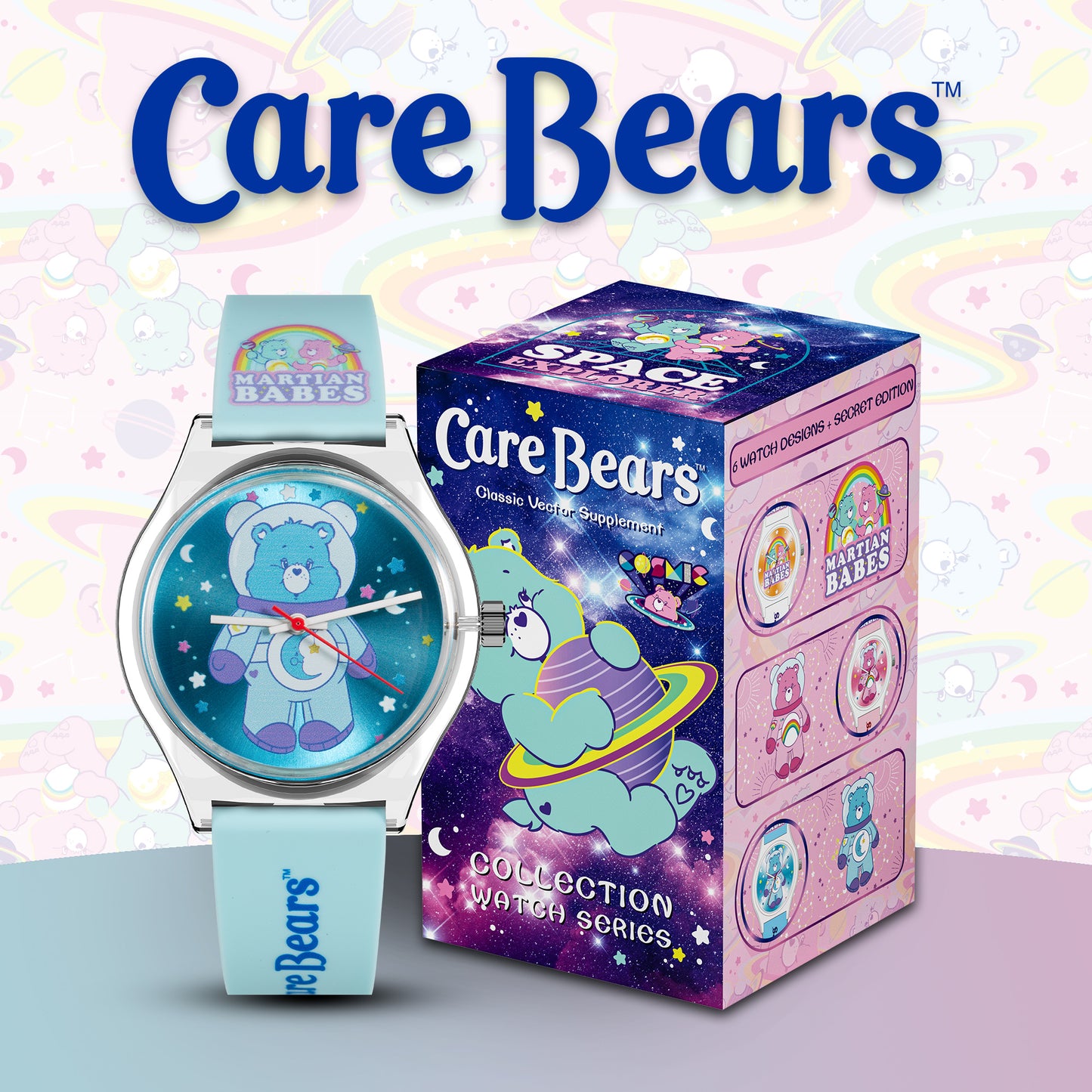 *新貨預售中* Carebears Lite 彩虹熊盲盒腕錶系列