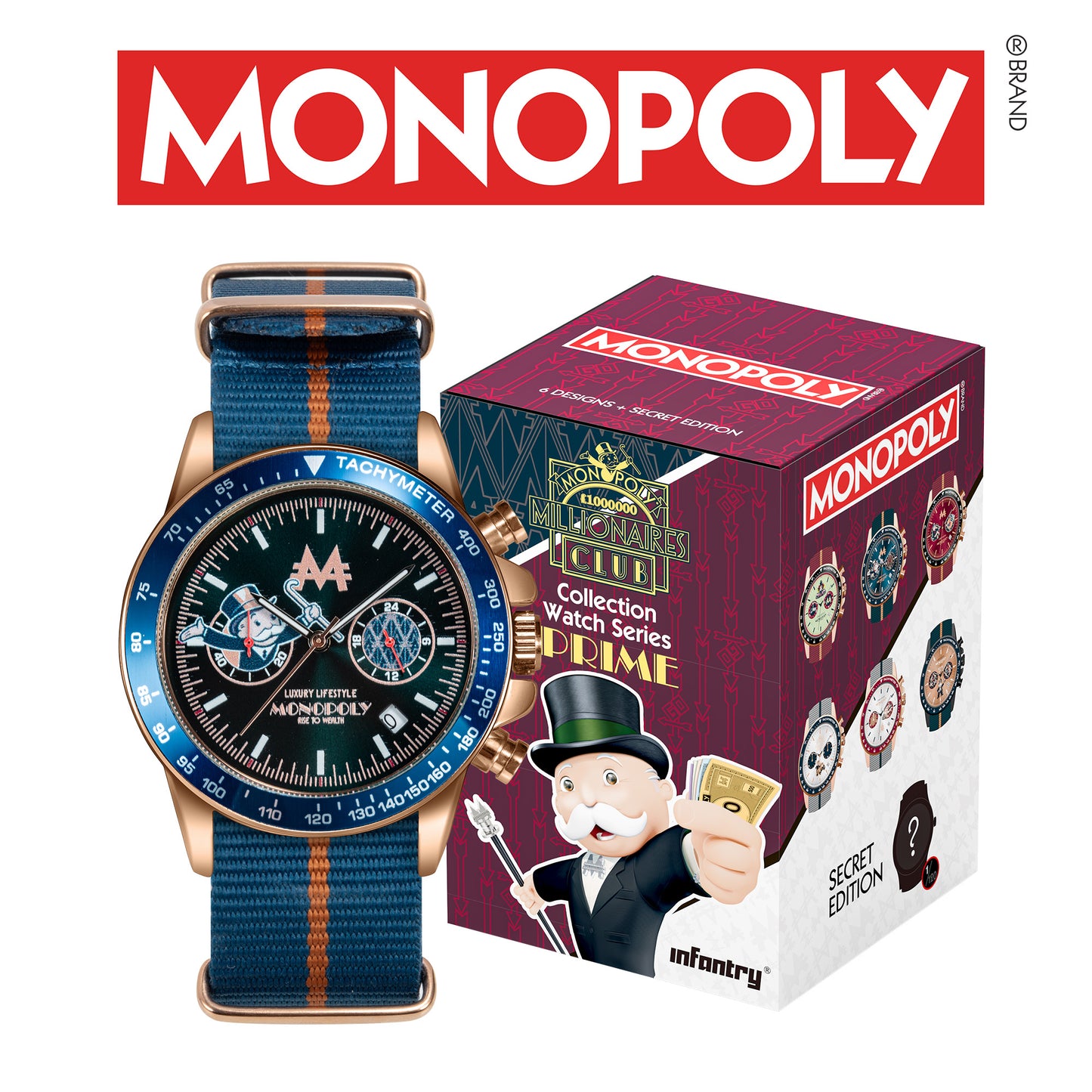 Monopoly Prime 大富翁腕錶盲盒限量系列