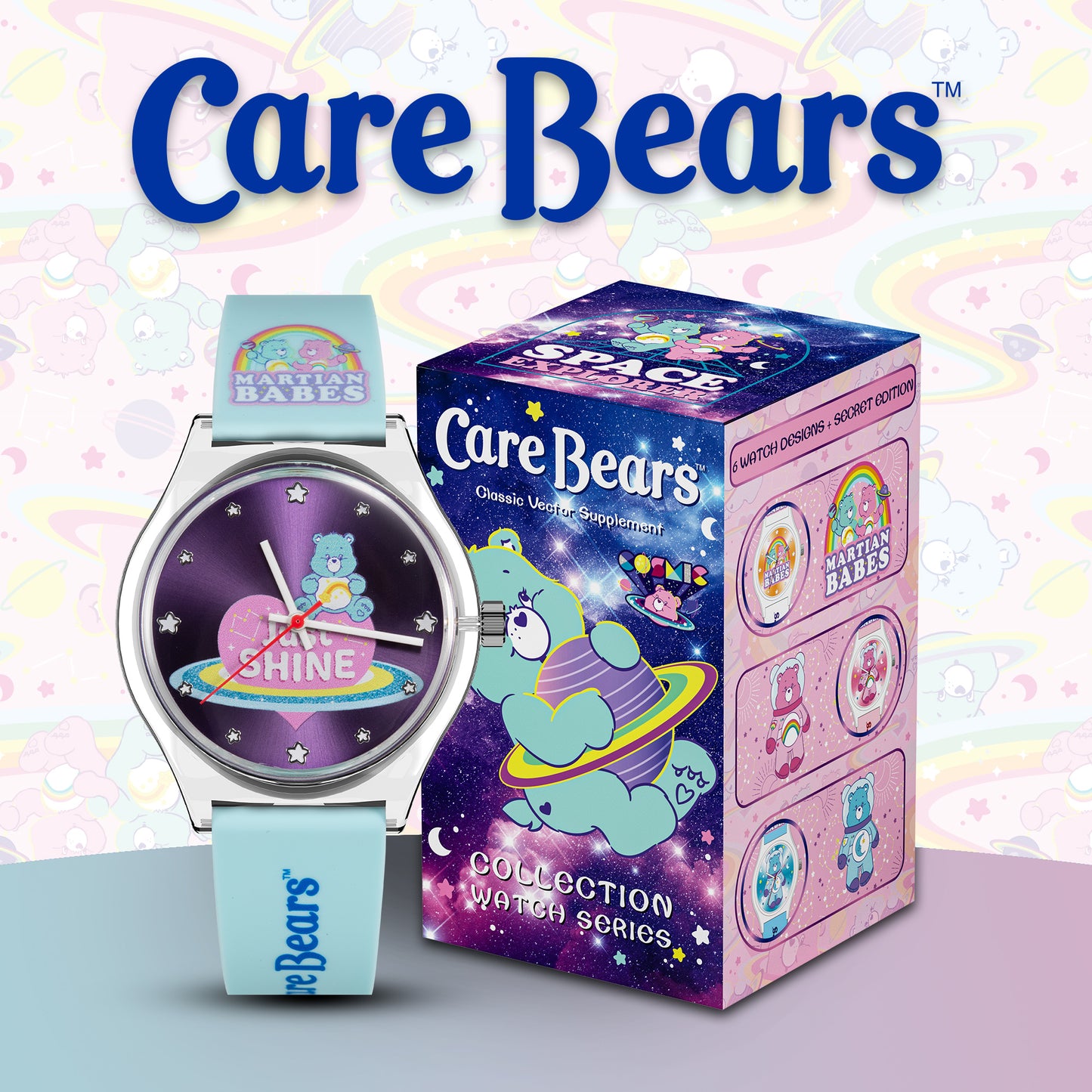 *新貨預售中* Carebears Lite 彩虹熊盲盒腕錶系列