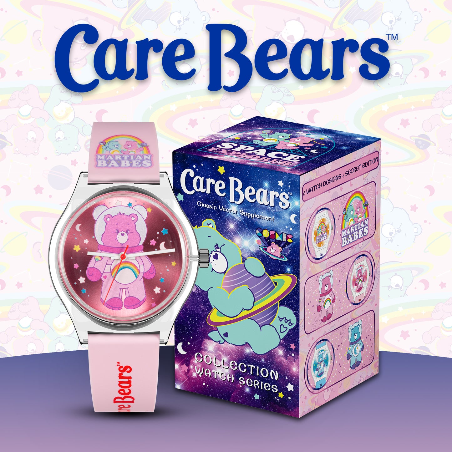 *新貨預售中* Carebears Lite 彩虹熊盲盒腕錶系列