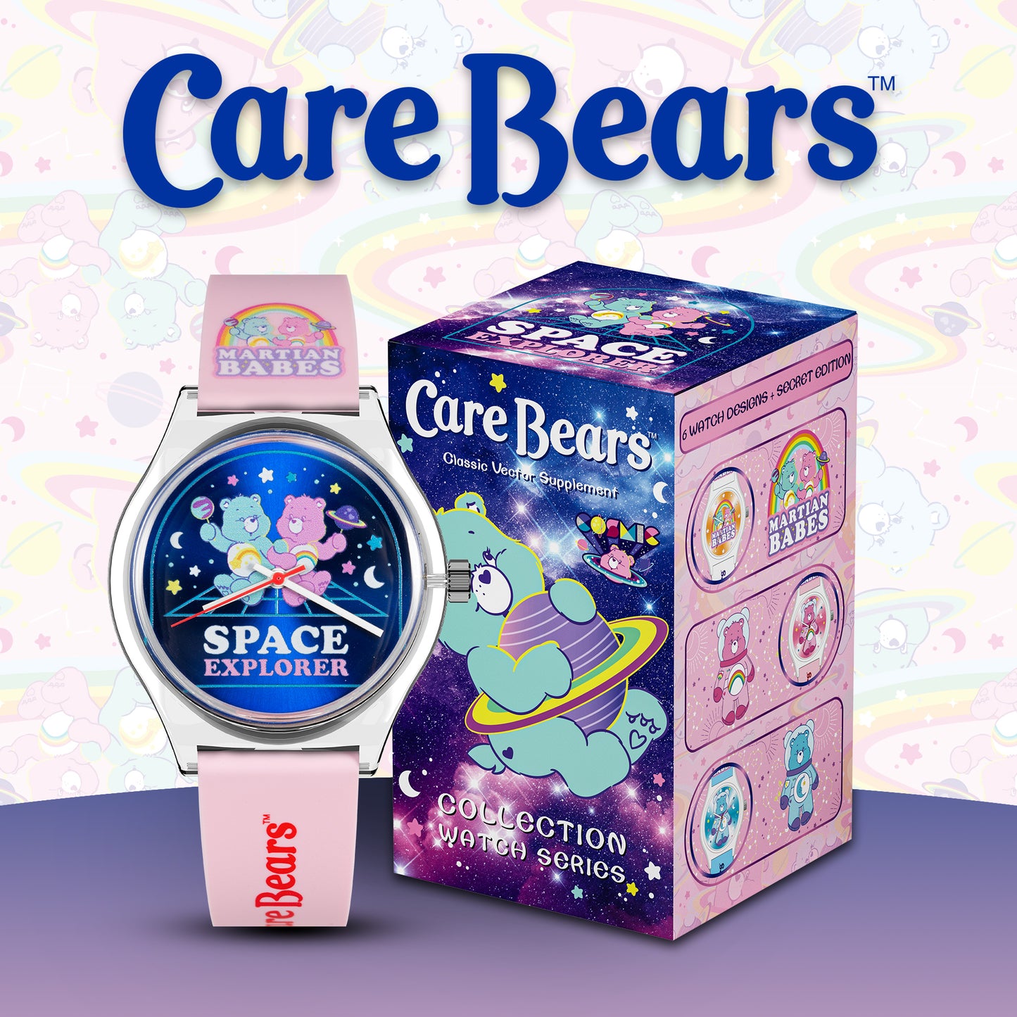 *新貨預售中* Carebears Lite 彩虹熊盲盒腕錶系列