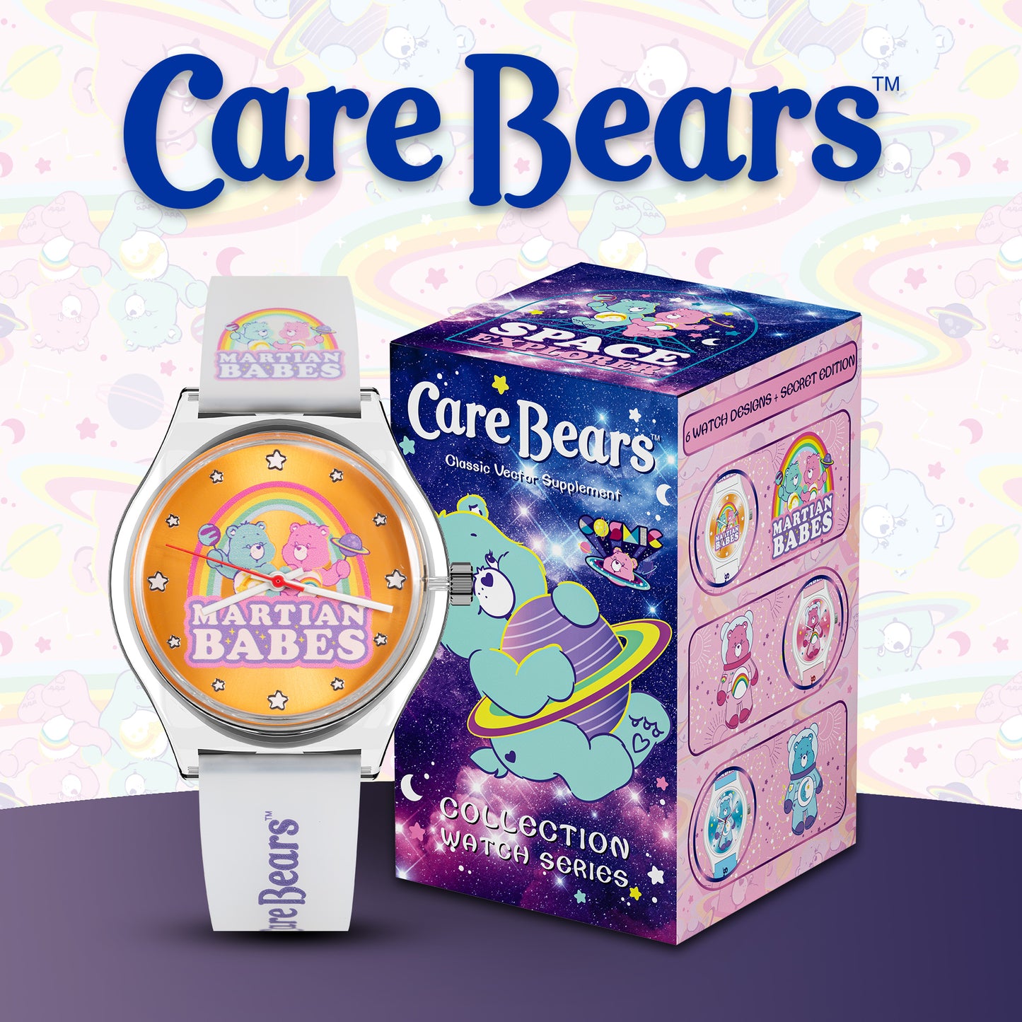 *新貨預售中* Carebears Lite 彩虹熊盲盒腕錶系列