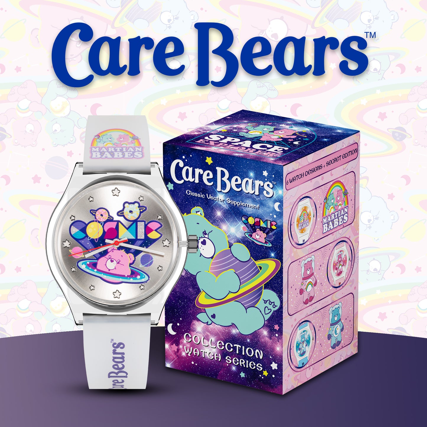 *新貨預售中* Carebears Lite 彩虹熊盲盒腕錶系列